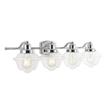 Orleans Iron/Glass schoolhouse LED Vanity Light